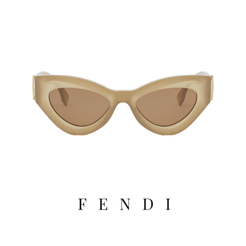 Fendi - Cat - Eye - Beige