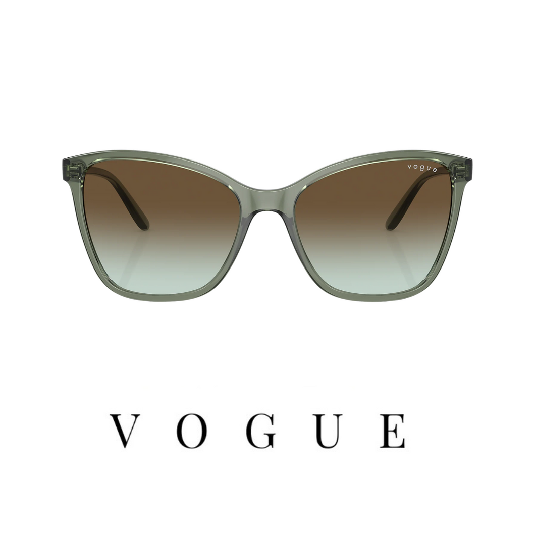 Vogue - Cat Eye - Transparent Mallard Green
