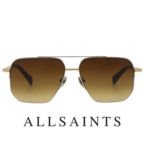 ALLSAINTS - Kai - Navigator /  Semi Rimless  - Dull Silver / Gold