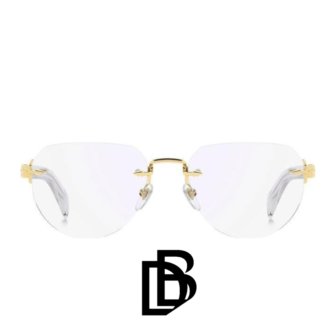 David Beckham Eyewear - Frameless - Gold Crystal