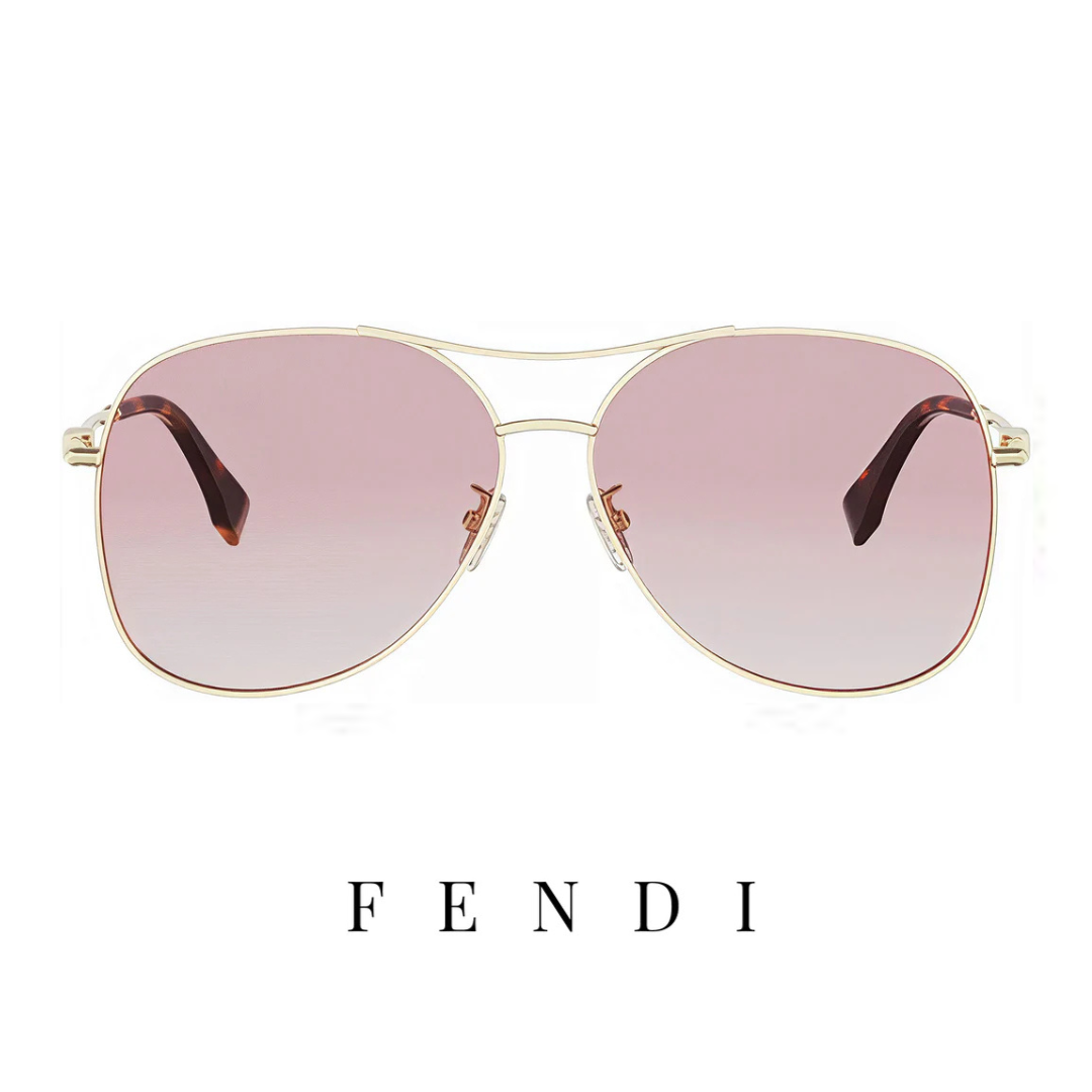 Fendi - Aviator - Gold/Rose