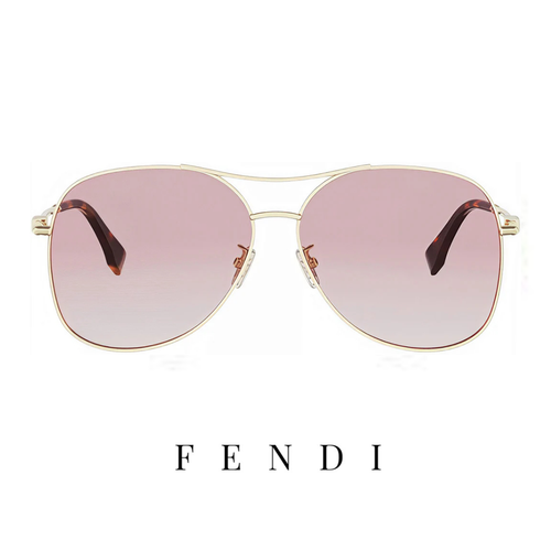 Fendi - Aviator - Gold/Rose