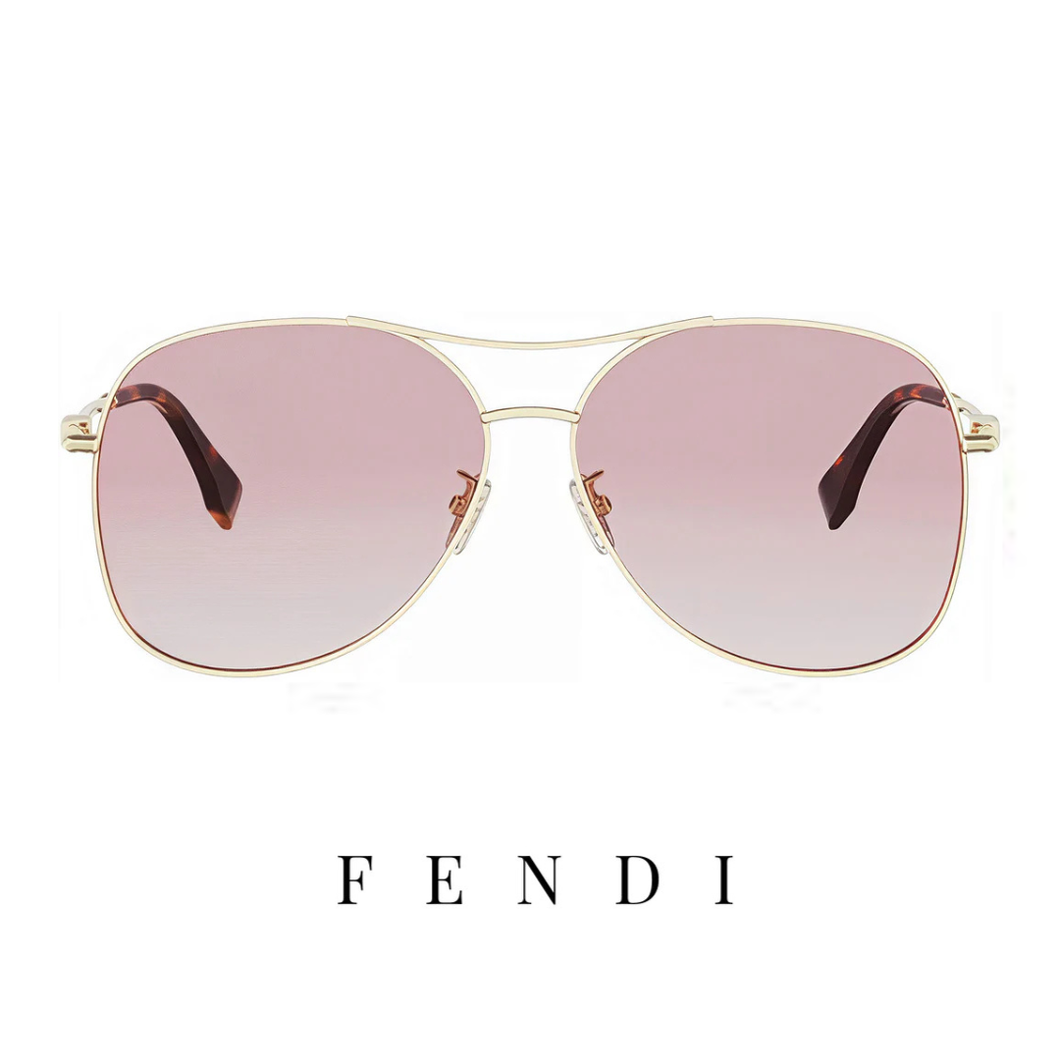 Fendi - Aviator - Gold/Rose