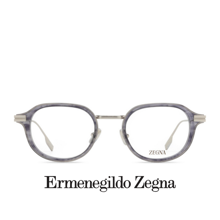 Ermenegildo Zegna Eyewear - Round Square - Shiny Grey
