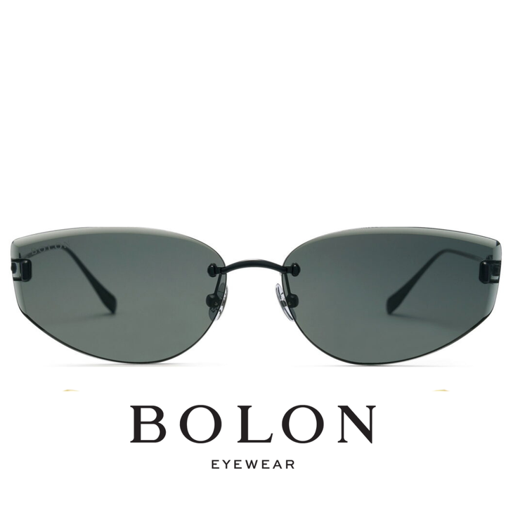 Bolon  -  Cat Eye  / Rimless - Matte Black / Gunmetal