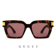 Gucci - Square /  Cat Eye - Havana
