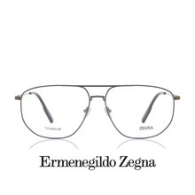Ermenegildo Zegna Eyewear - Aviator Rectangle XL - Titanium - Dark Grey