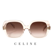 Celine - Square - Oversize - Transparent / Beige