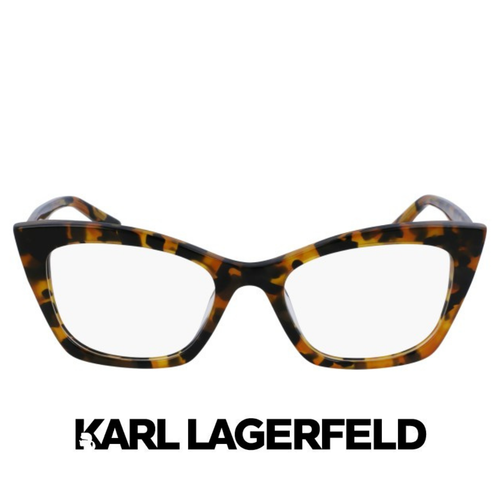 Karl Lagerfeld - Cat Eye - Striped / Tobacco