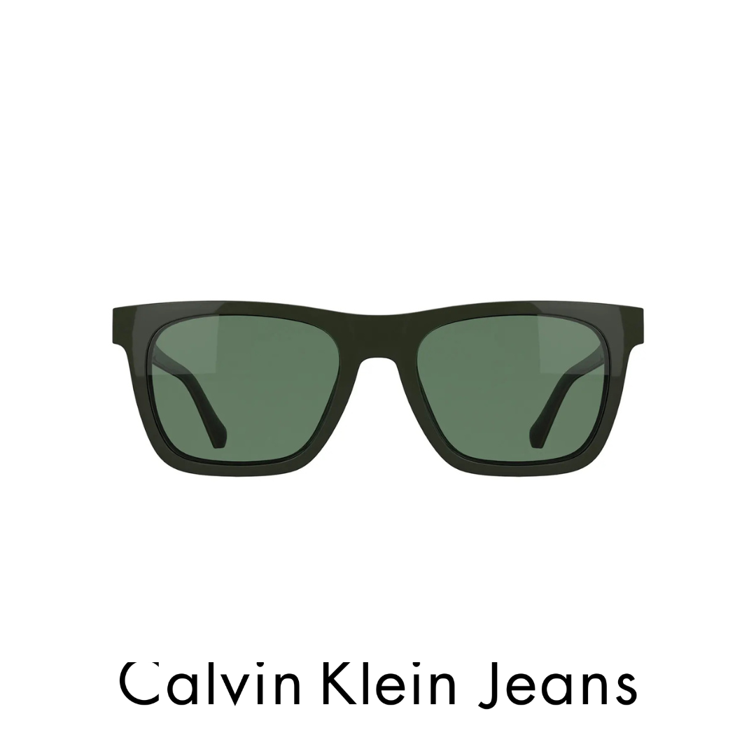 Calvin Klein Eyewear-Dark-Green-Clip-On