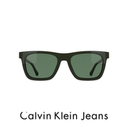 Calvin Klein Eyewear-Dark-Green-Clip-On