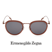Ermenegildo Zegna - Round - Shiny / Light / Brown