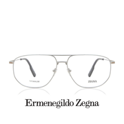 Ermenegildo Zegna Eyewear - Aviator Rectangle XL - Titanium - Silver
