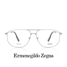 Ermenegildo Zegna Eyewear - Aviator Rectangle XL - Titanium - Silver