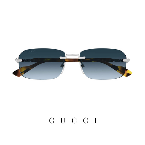Gucci - Rectangle - Unisex - Silver