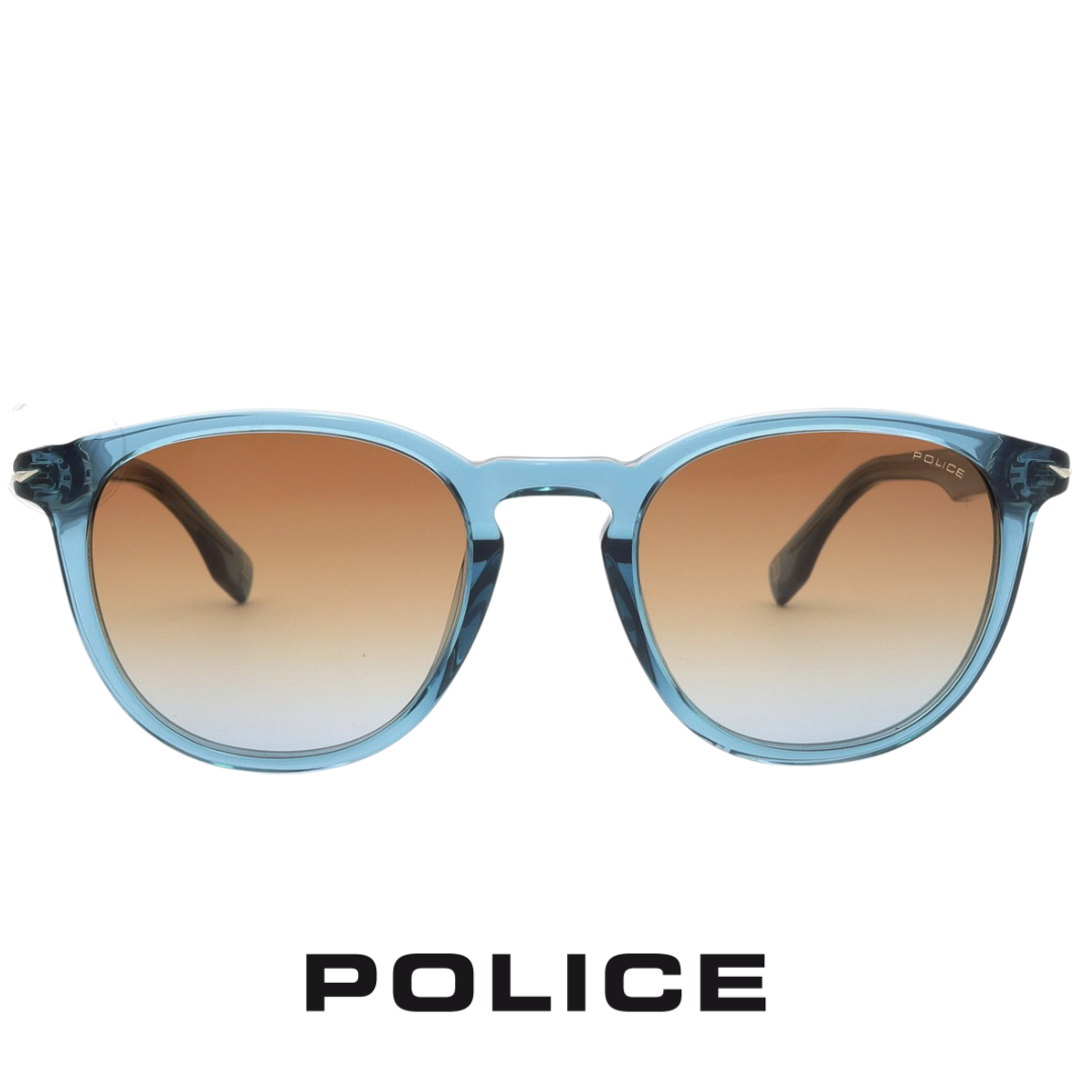 Police - Champ 13 - Round / Pantos - Shiny / Transparent / Light / Blue
