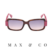 Max & CO - Rectangular - Havana/Gradient Blue