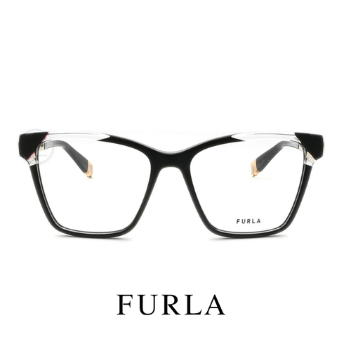 Furla Eyewear - Full Rim Square - Shiny Black