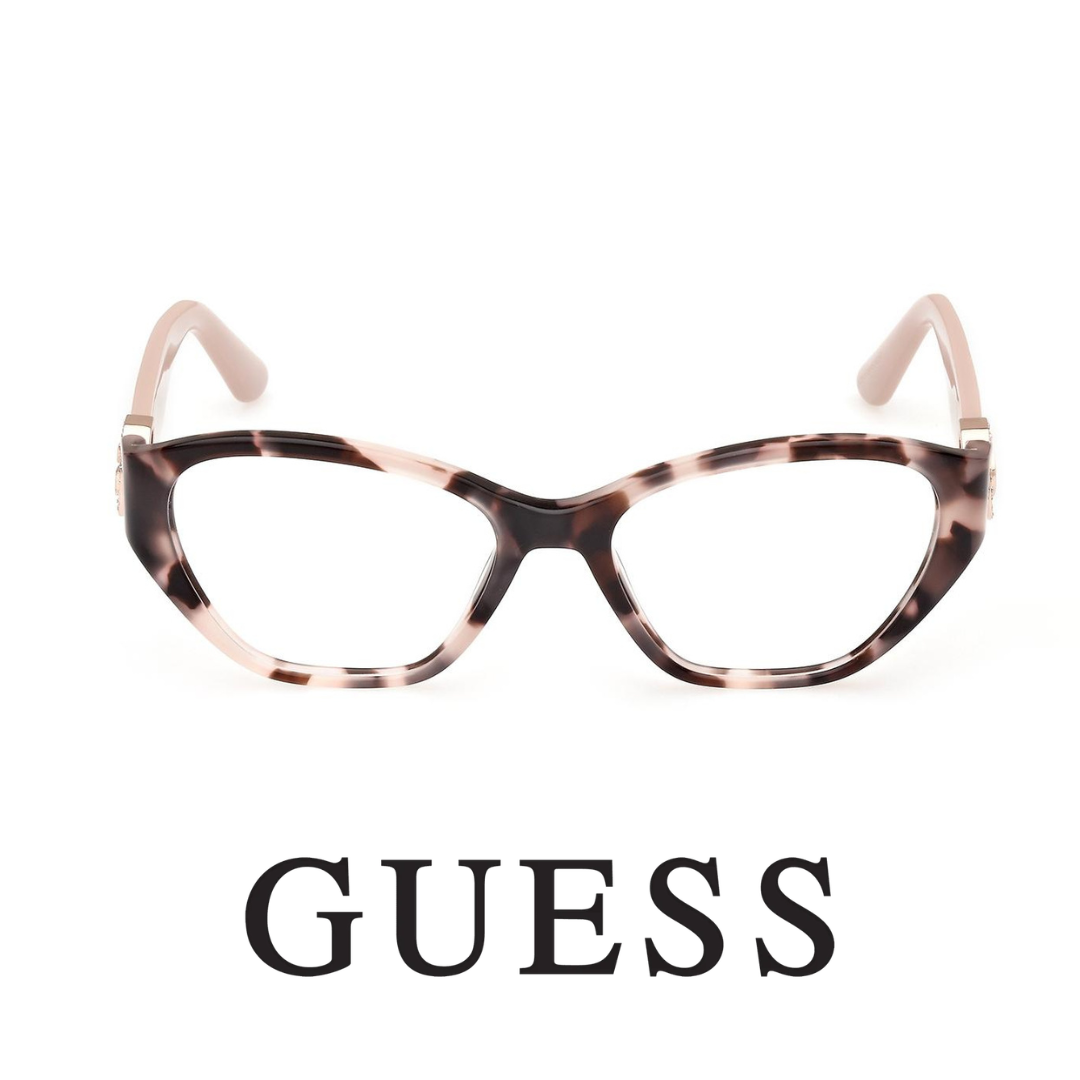 Guess Eyewear - Cat Eye - Dark Havana and Nude