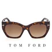 Tom Ford - Joni -02 - Butterfly - Soft Cat Eye - Dark / Havana