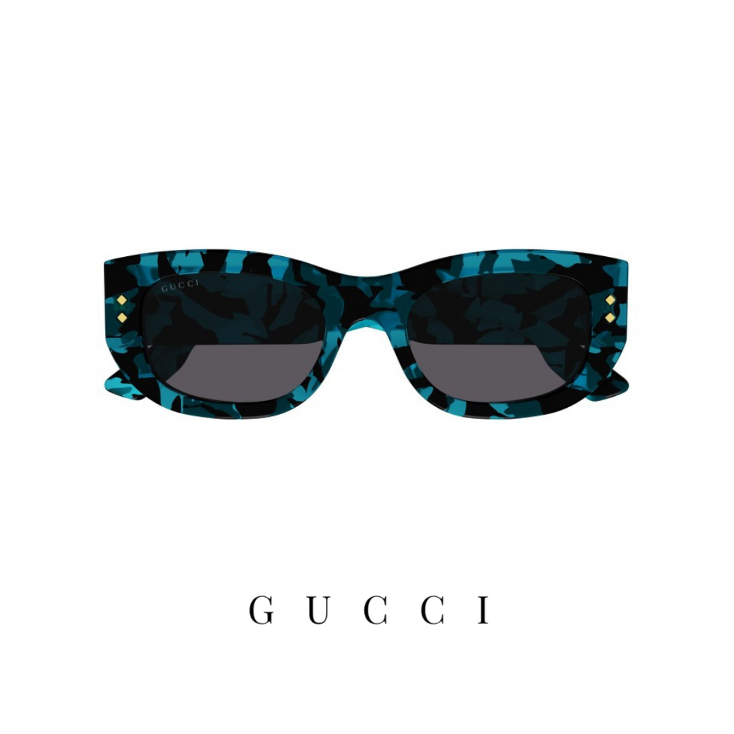 Gucci - Rectangle - Blue Tortoise