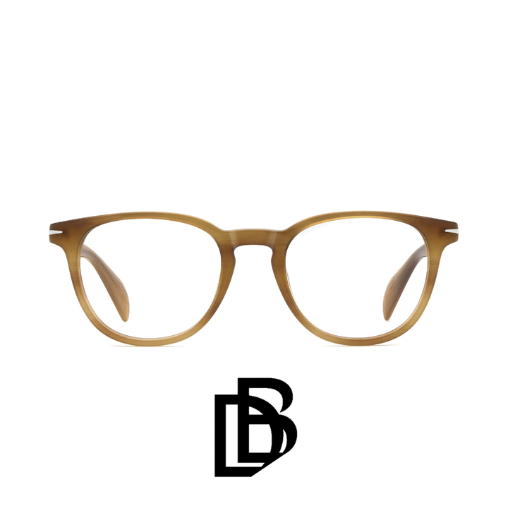 David Beckham Eyewear - Round - Transparent Honey and Gold