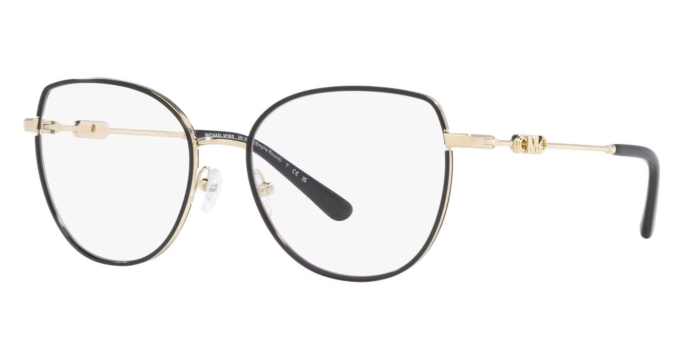 Michael Kors Eyewear - Empire Round - Light Gold / Black