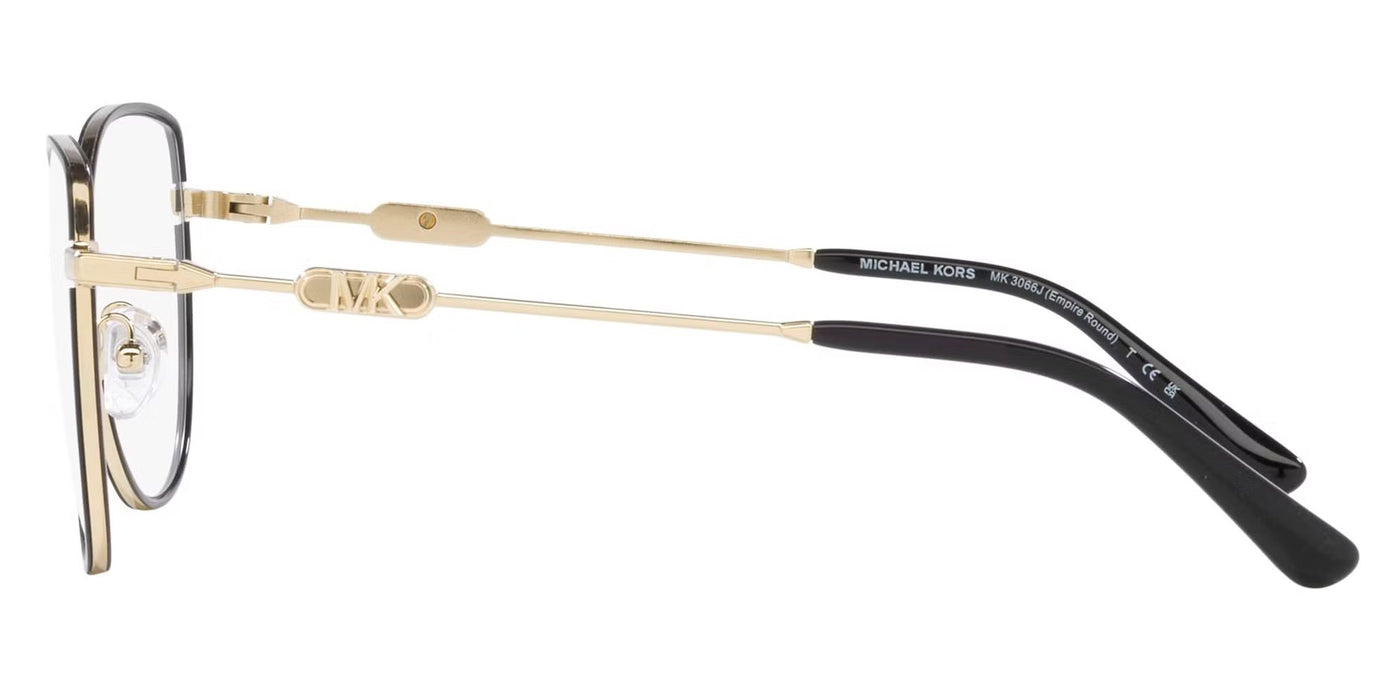 Michael Kors Eyewear - Empire Round - Light Gold / Black