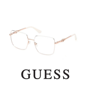Guess Eyewear - Square - White and Rose Gold
