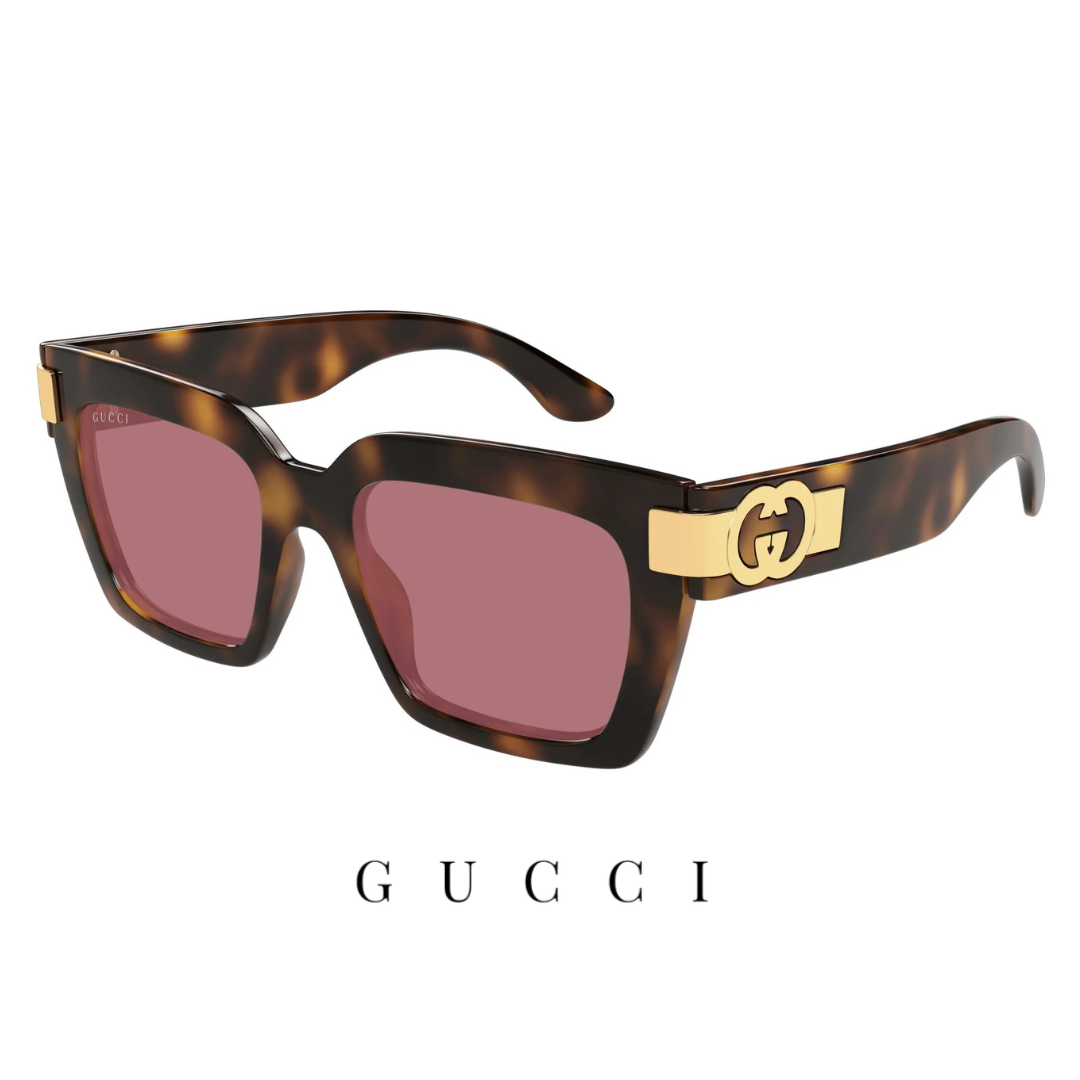 Gucci - Square /  Cat Eye - Havana