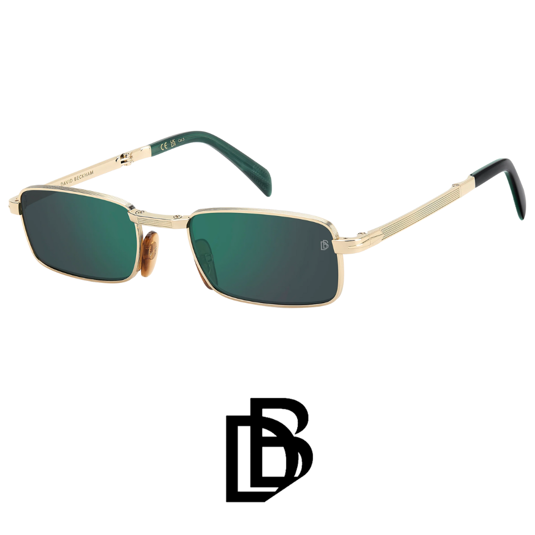 David Beckham - Folding - Origami -Rectangular - Green / Gold