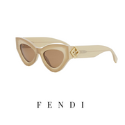 Fendi - Cat - Eye - Beige