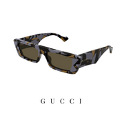 Gucci - Rectangular - Purple/Tortoise
