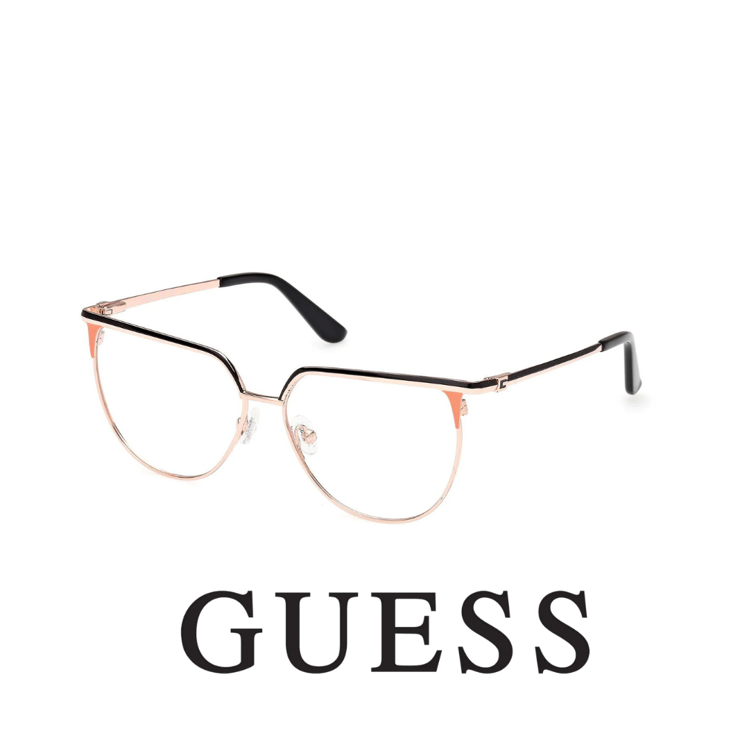 Guess Eyewear - Cat Eye - Rose Gold with Black