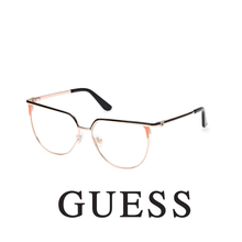 Guess Eyewear - Cat Eye - Rose Gold with Black