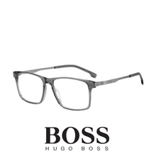 Hugo Boss Eyewear - Rectangle - Titanium Temple -  Transparent Grey