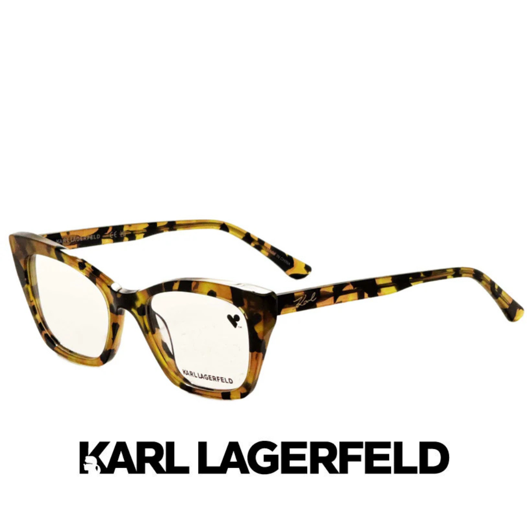 Karl Lagerfeld - Cat Eye - Striped / Tobacco