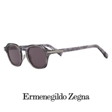 Ermenegildo Zegna - Round - Titanium Alloy - Grey / Striped