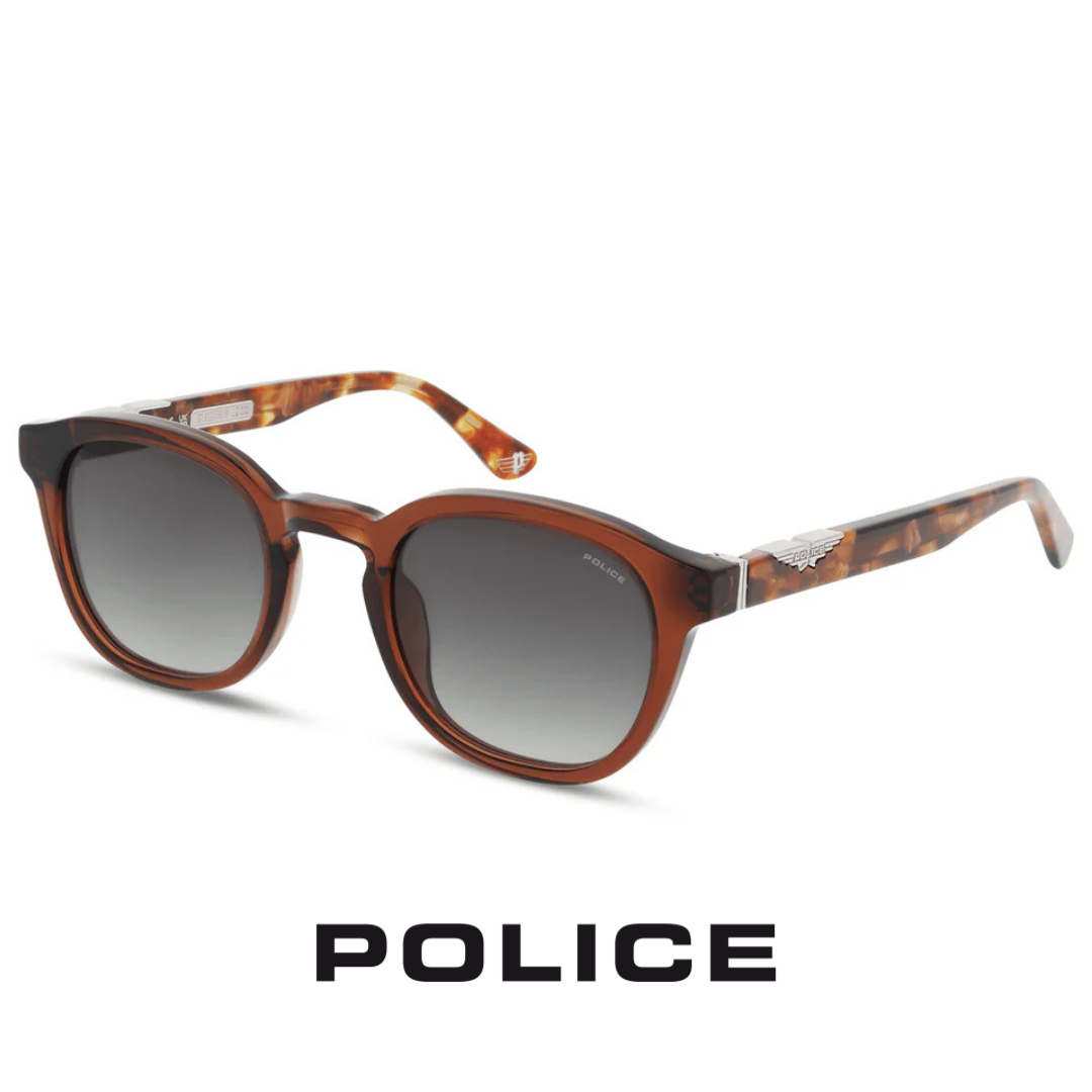 Police - "Origins 60 " -  Shiny Transparent Brown