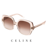 Celine - Square - Oversize - Transparent / Beige