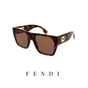 Fendi - Oversized - Square - Havana