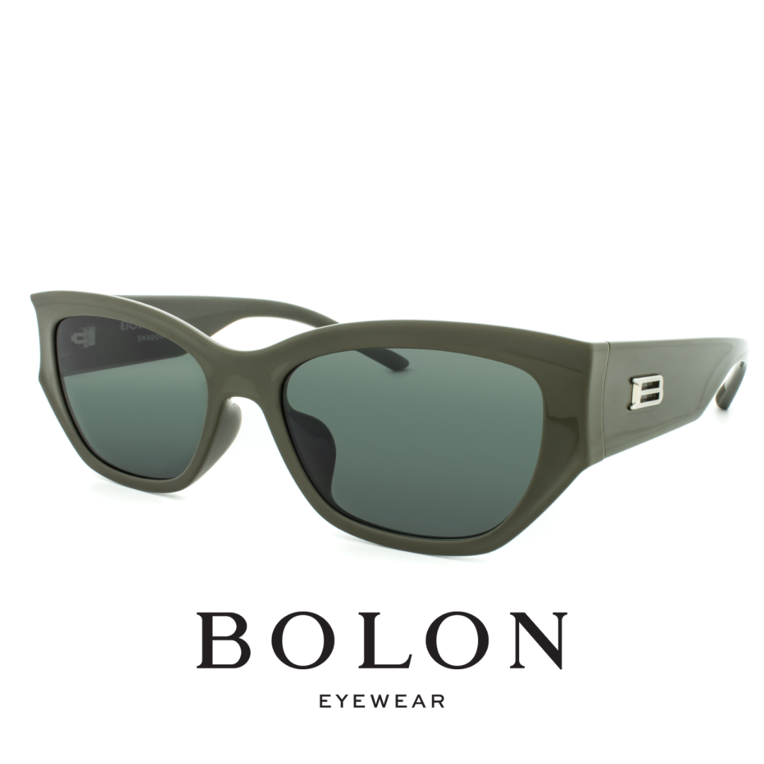 Bolon - Geometric / Cat eye - Olive / Green