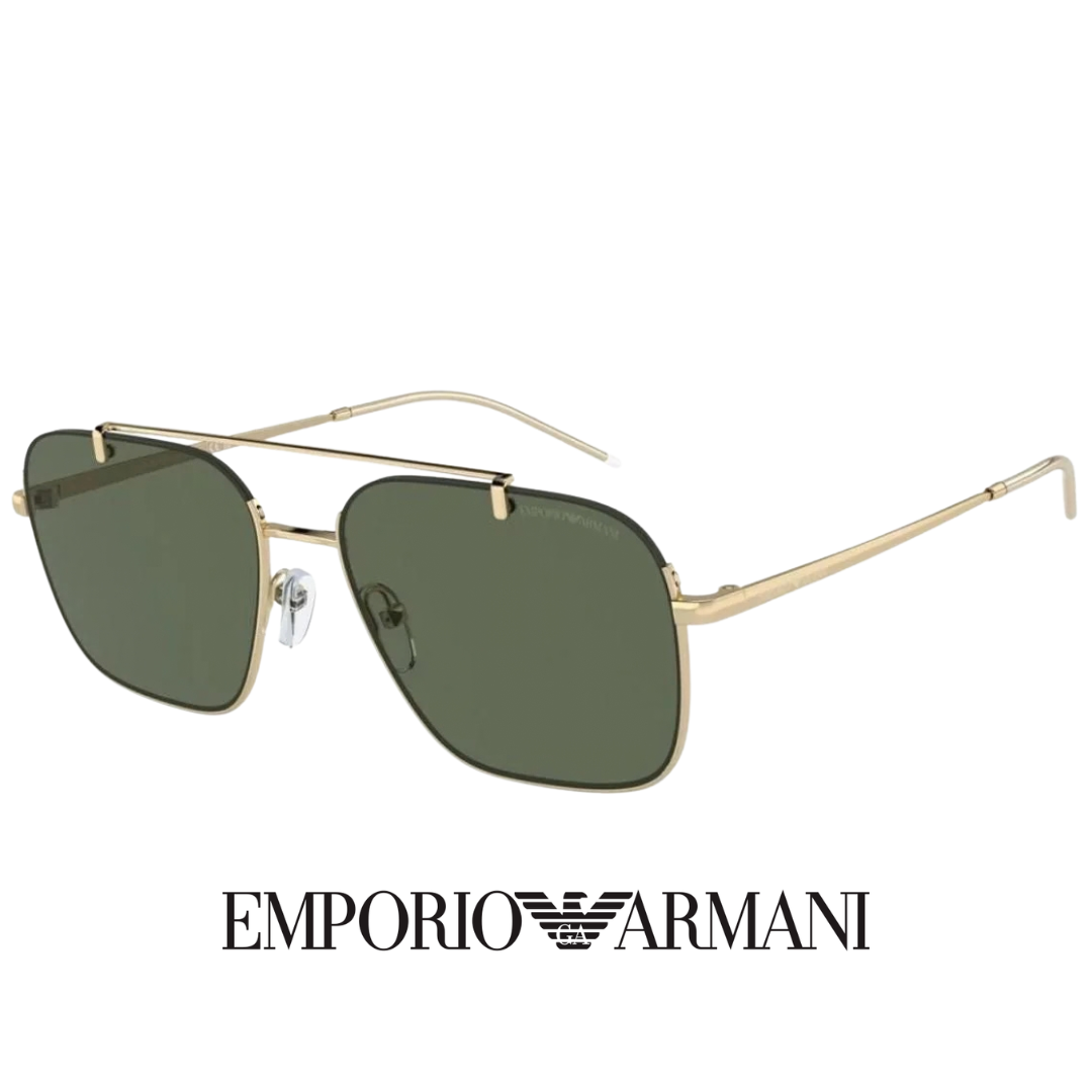 Emporio Armani - Square / Rectangular / Semi  / Rimless - Shiny / Pale / Gold