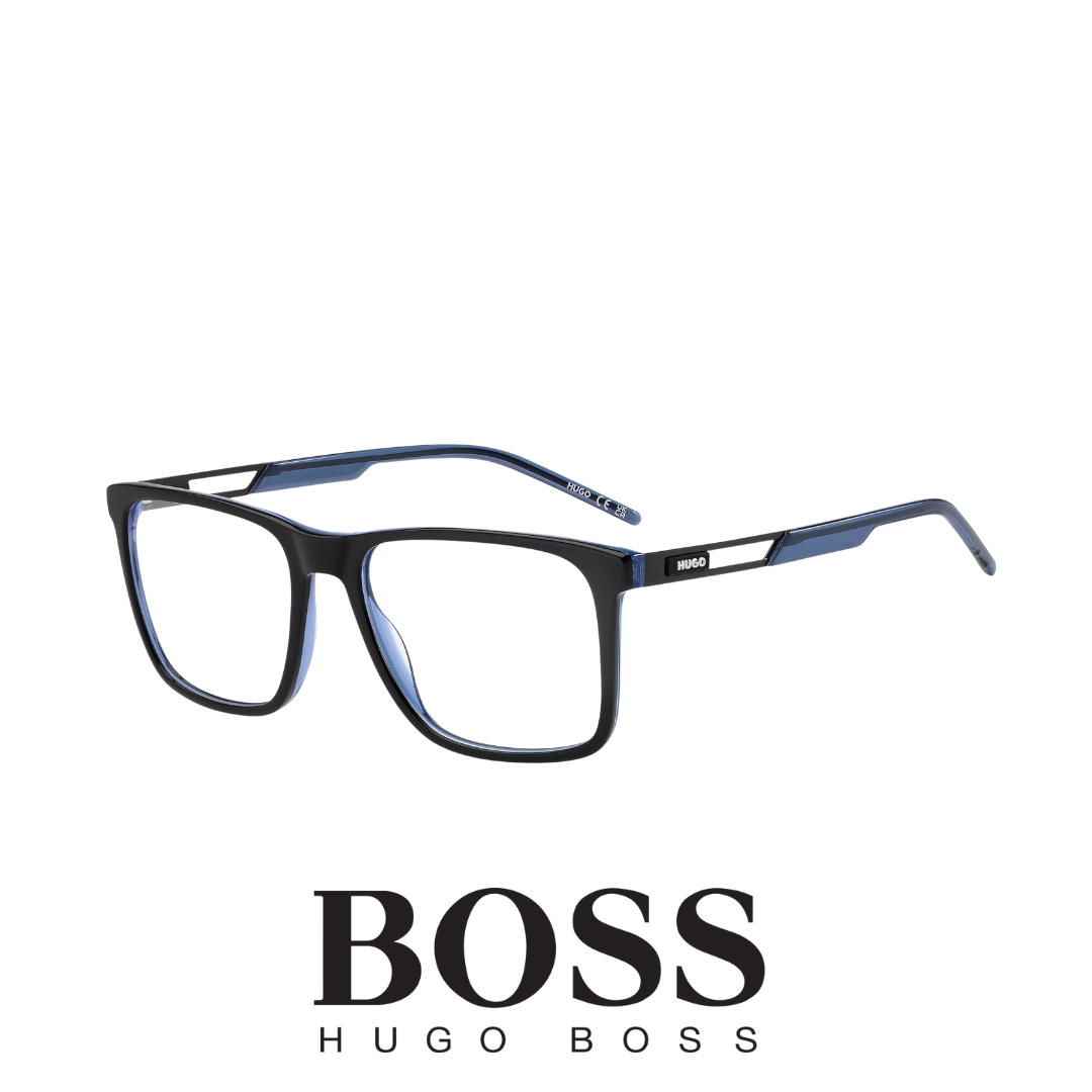 Hugo Boss Eyewear - Square - Black and Blue