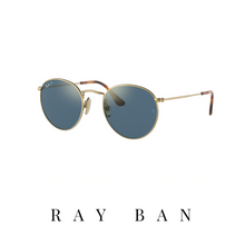 Ray Ban - Unisex -Titanium - Demigloss brushed gold / Polar blue mirror gold