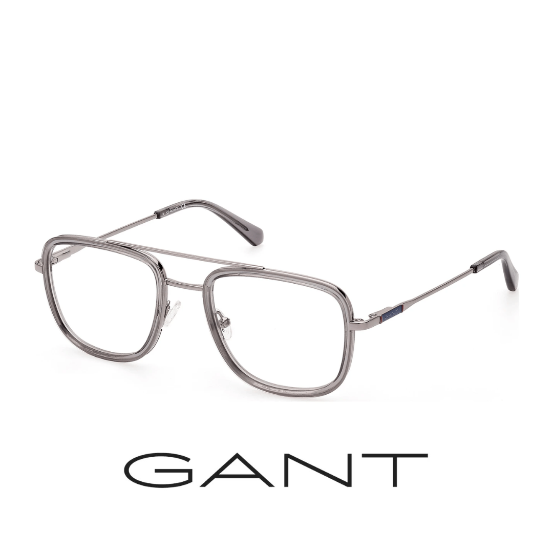 Gant Eyewear - Square - Double Bridge - Grey Silver