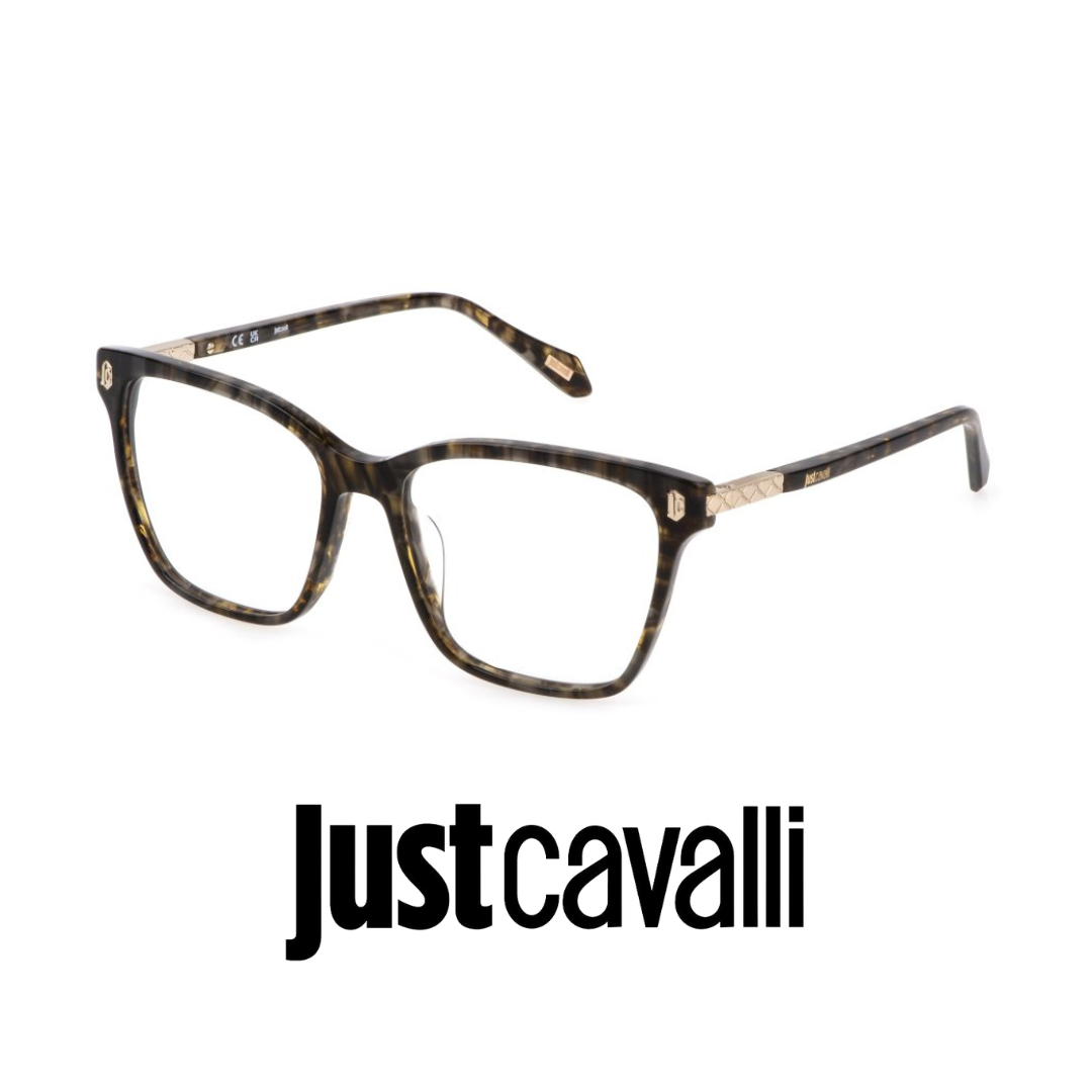 Just Cavalli Eyewear -  Butterfly - Shiny Green Tortoise
