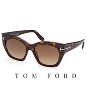 Tom Ford - Joni -02 - Butterfly - Soft Cat Eye - Dark / Havana