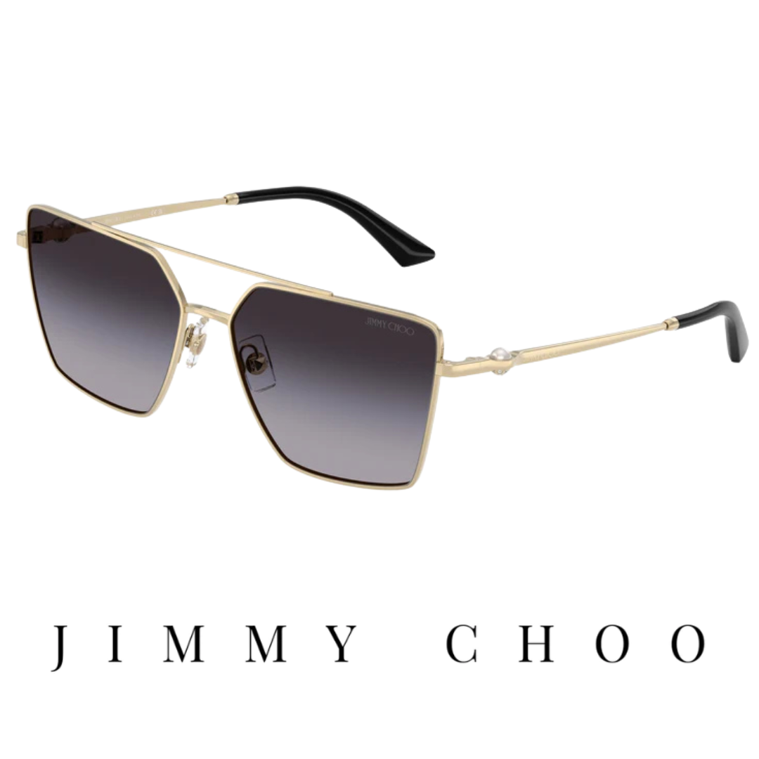 Jimmy Choo - Square / Pilot - Pale Gold