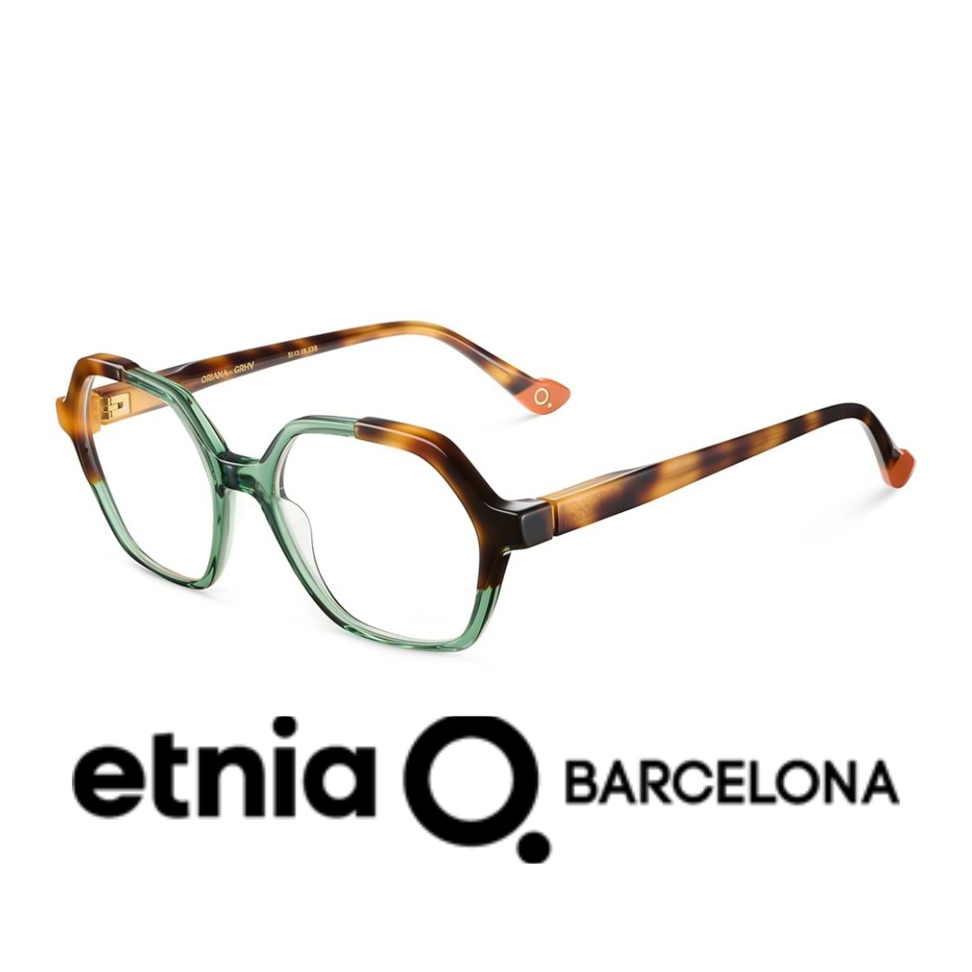 Etnia Barcelona Eyewear - Oriana - Green and Havana Brown